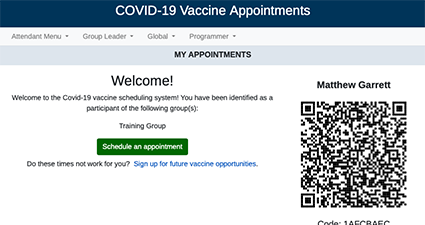 Vaccine Appointment System